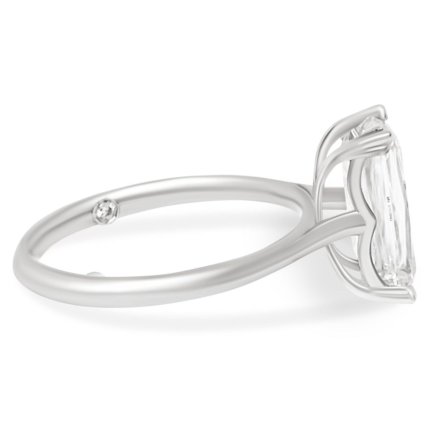 Crisscross Emerald Cut Moissanite Solitaire 3.50 Carat 14K - Devine & Co.