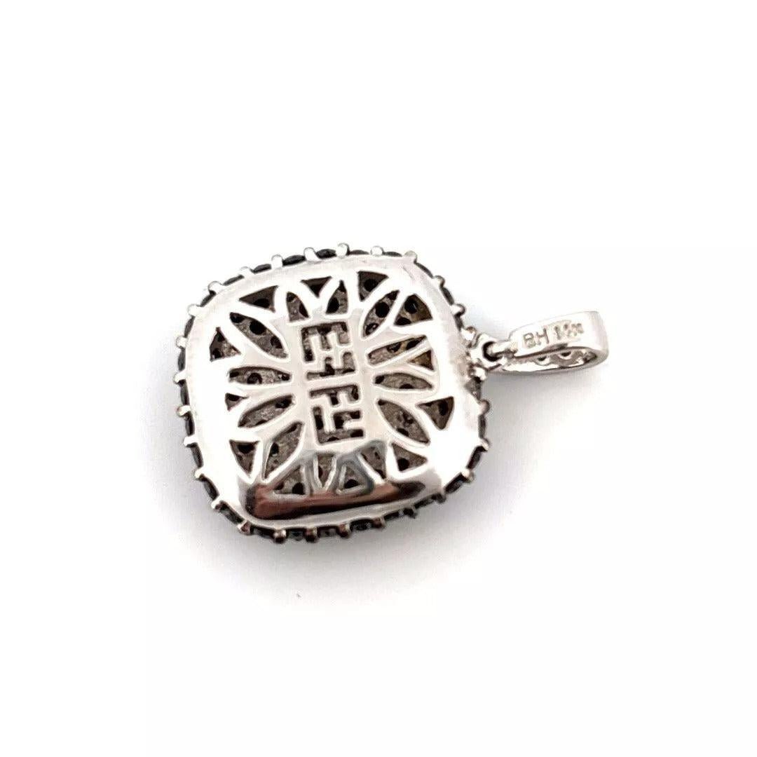 Effy 2.02CTW 14K White Gold Natural Black & White Diamond Pendant - Devine & Co.