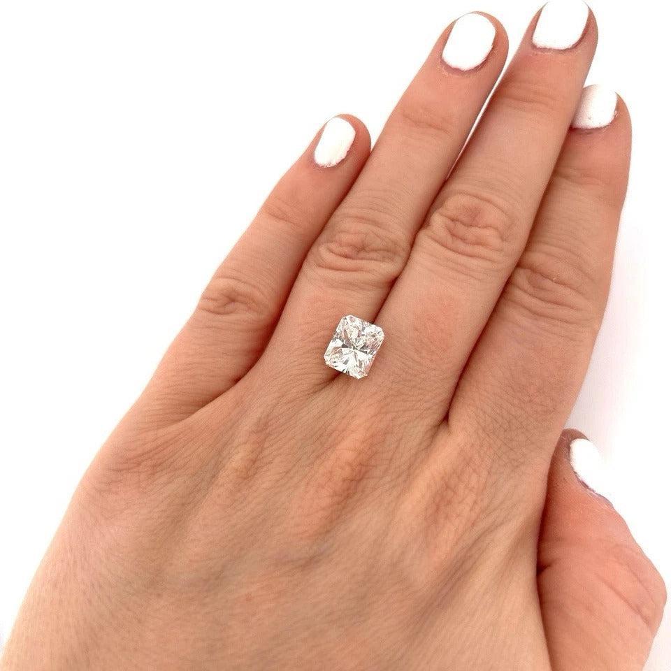 GIA Certified Loose 3.74ct Radiant Cut Natural Diamond E - SI2 - Devine & Co.