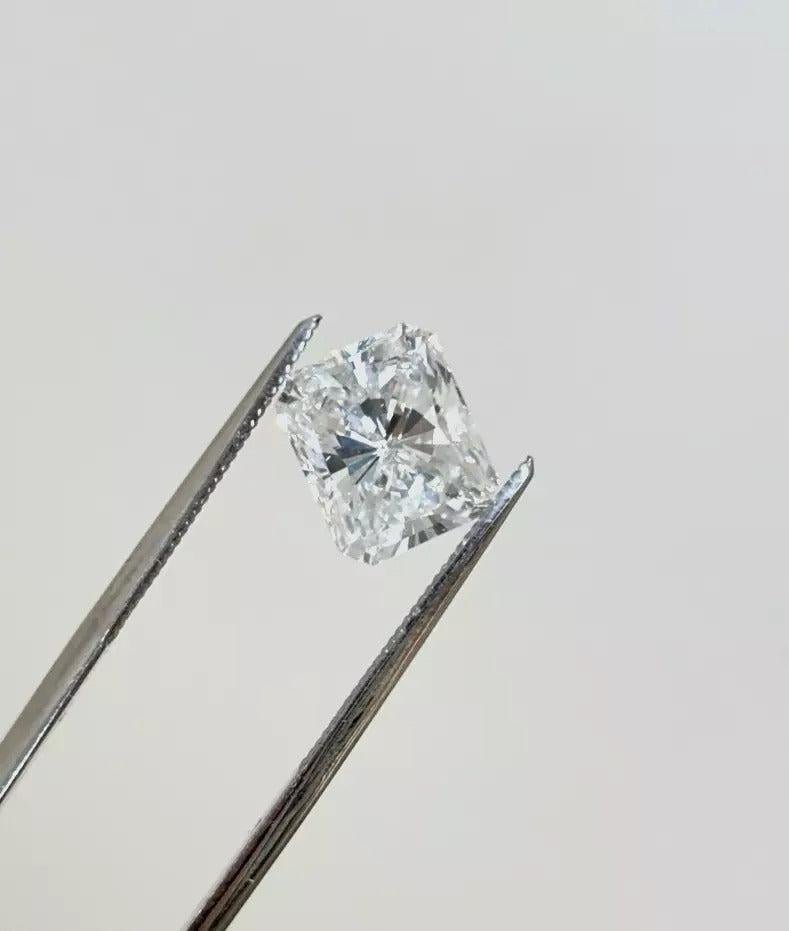 GIA Certified Loose 3.74ct Radiant Cut Natural Diamond E - SI2 - Devine & Co.
