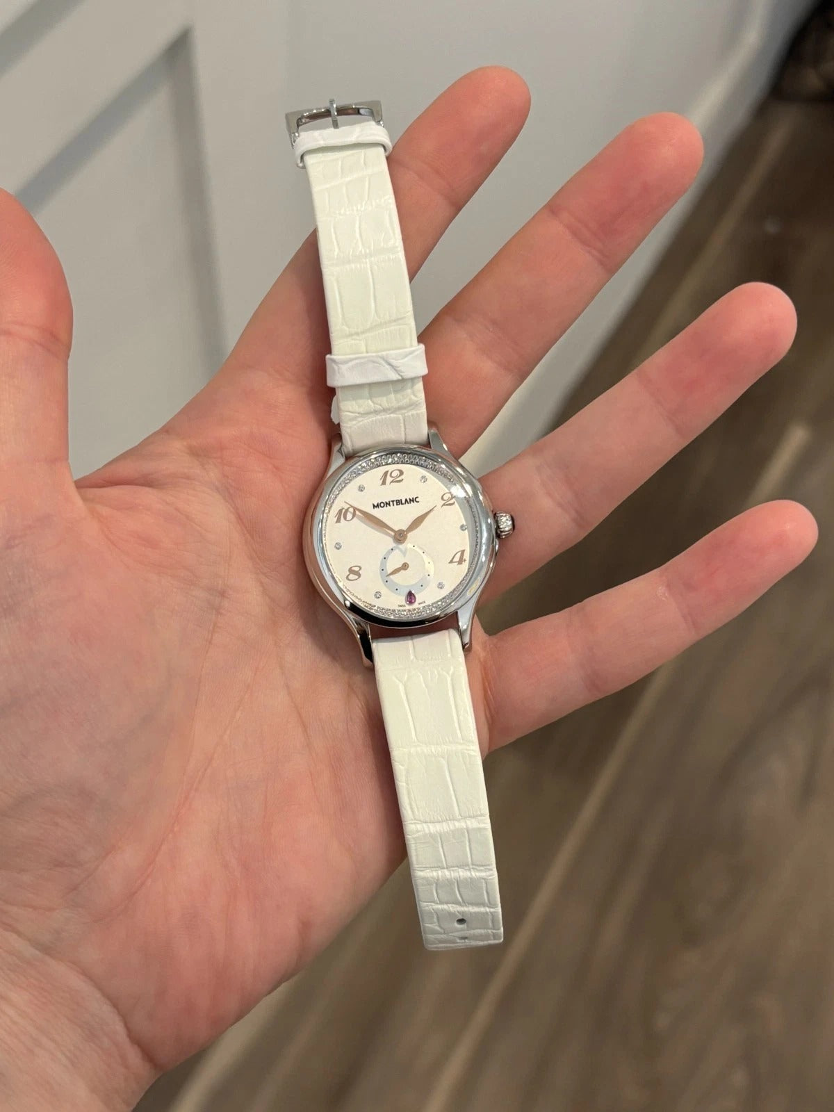 Montblanc Princesse Grace de Monaco 106499 Diamond Dial White Watch New in Box