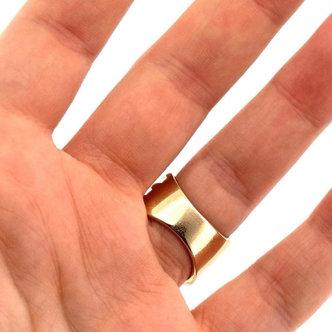 Natural Diamond Princess, Baguette, Round 3.5CTW 14K White VS F-G Wide Band Ring - Devine & Co.