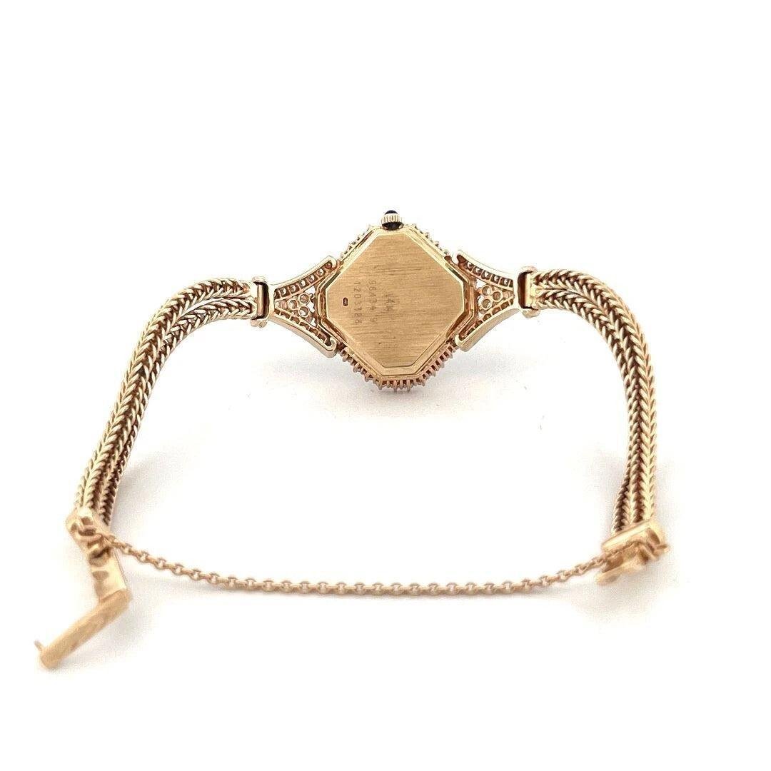 Rare Vintage Baume & Mercier Ladies 14K Yellow Gold 1.50CTW Diamond Quartz Watch - Devine & Co.