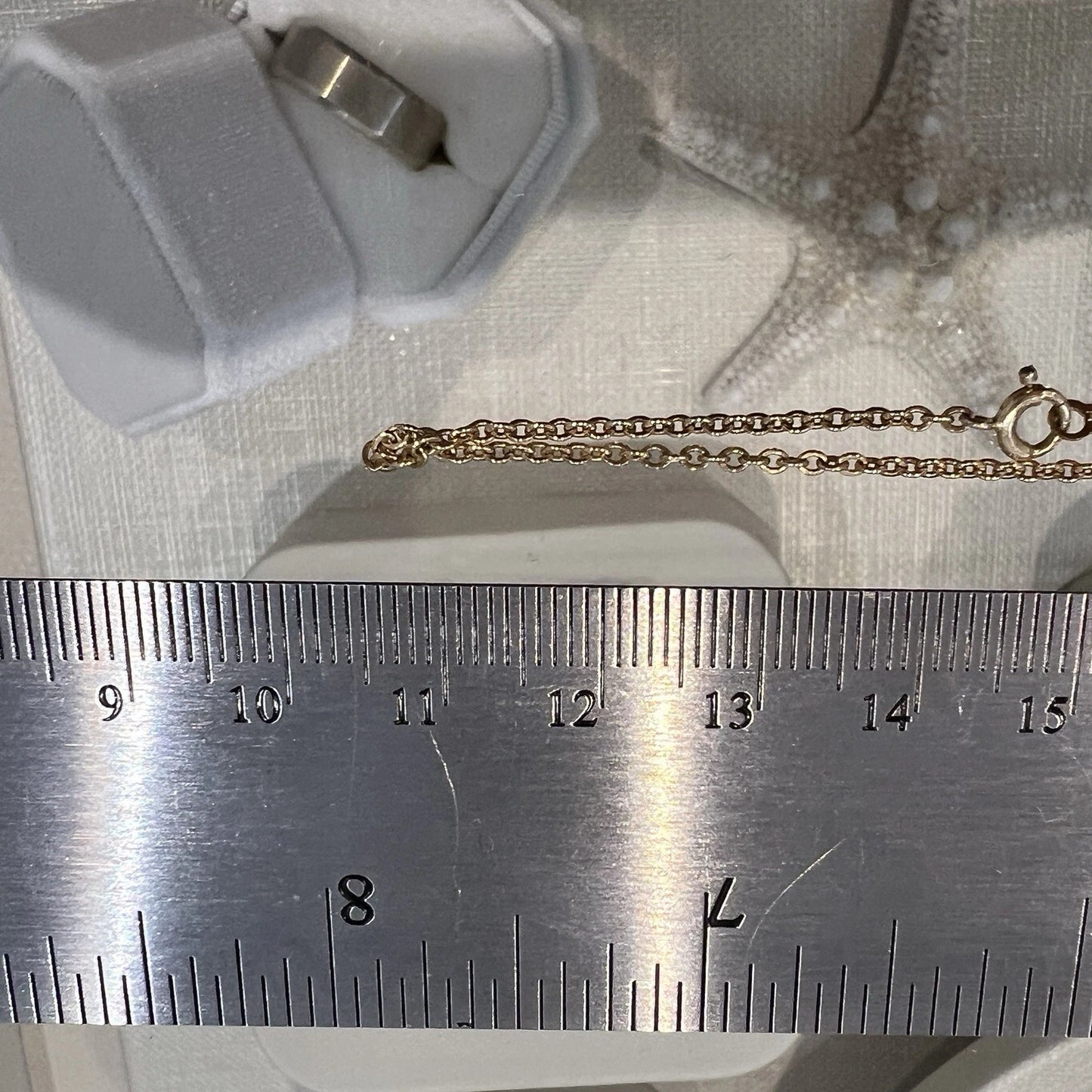 Vintage 14K Yellow Gold Diamond Open Heart Slide Pendant Necklace VS 1CTW 16"