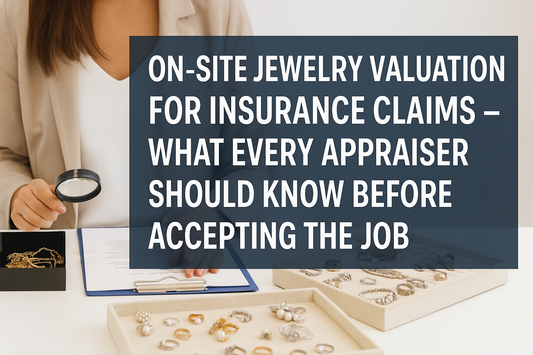 On-Site Jewelry Valuation for Insurance Claims – What Every Appraiser Should Know Before Accepting the Job