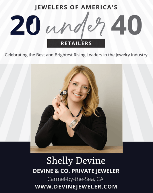 Shelly Devine Named to Jewelers of America’s 2026 20 Under 40 - Devine & Co.