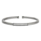 14K Italian Made Pave Diamond Cuff Open Bangle 0.50CTW - Devine & Co.