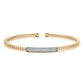 Pave diamond bangle