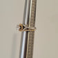 14K Two - Tone Diamond Engagement Ring Round 1.52ct GVS2 EGL Halo Bypass Setting - Devine & Co.
