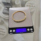 14K Yellow Gold Emerald & Diamond Bangle Bracelet, Marquise Emeralds, 7.5 Oval - Devine & Co.
