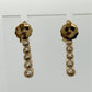 14K Yellow Gold Old European Cut Diamond Drop Earrings 2.00 CTW 5.50g - Devine & Co.