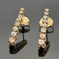 14K Yellow Gold Old European Cut Diamond Drop Earrings 2.00 CTW 5.50g - Devine & Co.