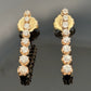 14K Yellow Gold Old European Cut Diamond Drop Earrings 2.00 CTW 5.50g - Devine & Co.
