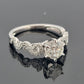 14KW Gold Diamond Engagement Ring EGL 0.80ct G/VS1, Pave Twist Shoulders 0.54ct - Devine & Co.