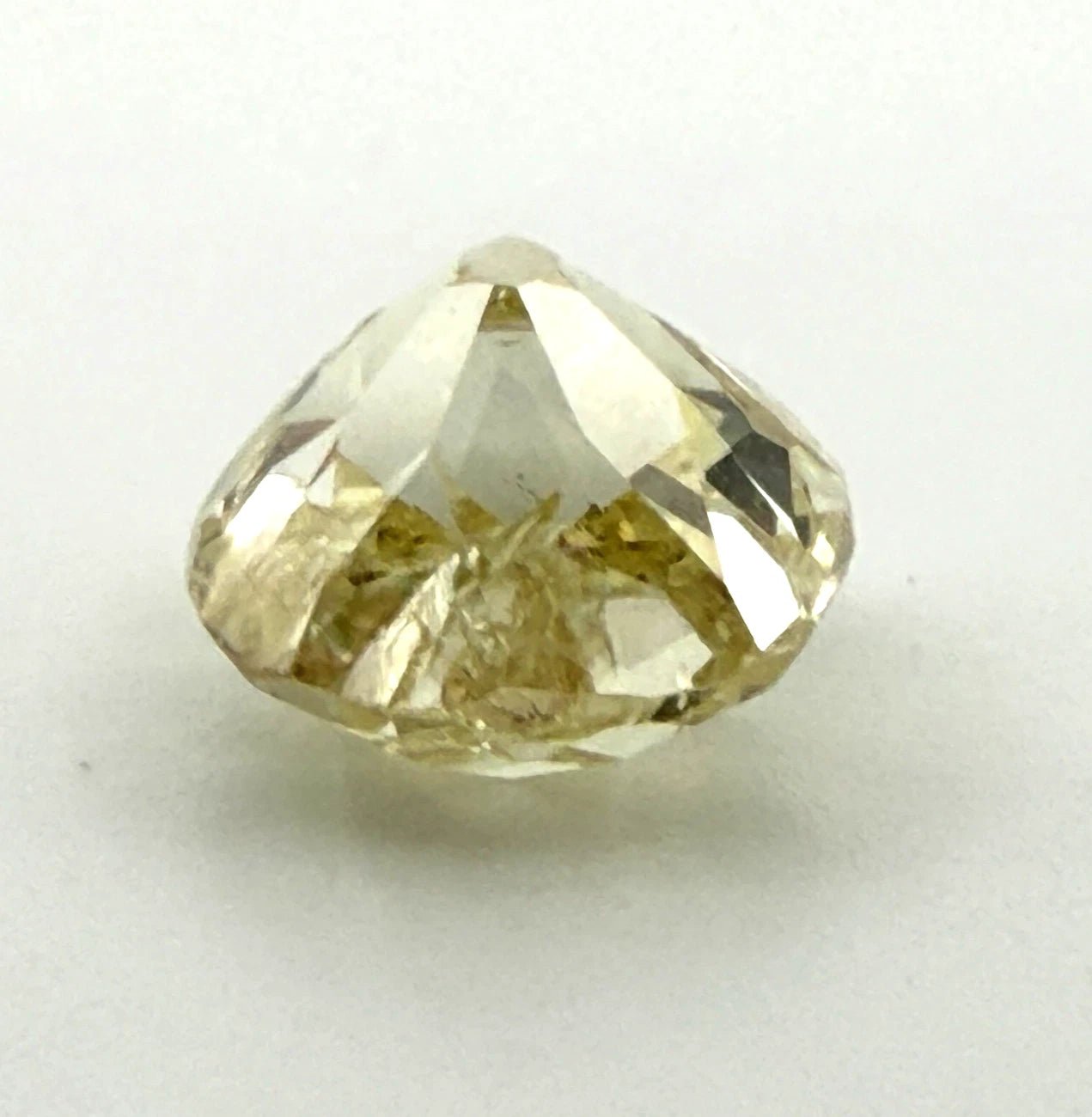 1.75CT Fancy Yellow Old Miner Cut Diamond Loose Natural I2 Antique Cushion - Devine & Co.