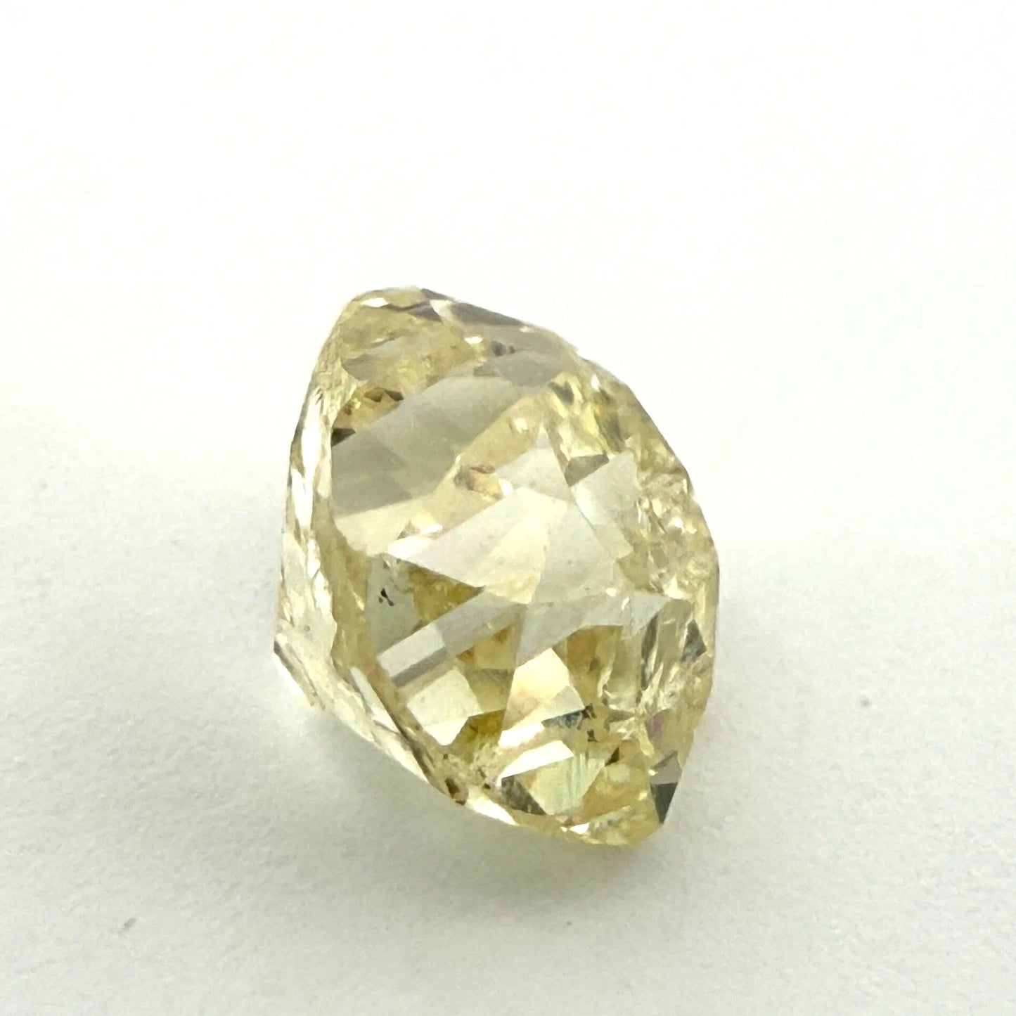 1.75CT Fancy Yellow Old Miner Cut Diamond Loose Natural I2 Antique Cushion - Devine & Co.