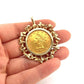 1895 10 Dollar Liberty Freeform 14K Yellow Gold Frame 30g Head Half Eagle Coin Pendant - Devine & Co.