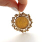 1895 10 Dollar Liberty Freeform 14K Yellow Gold Frame 30g Head Half Eagle Coin Pendant - Devine & Co.
