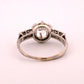 18K/14K White Gold 0.45CT Vintage Transitional Round Diamond Engagement Ring - Devine & Co.