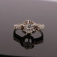 18K/14K White Gold 0.45CT Vintage Transitional Round Diamond Engagement Ring - Devine & Co.