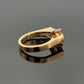 18K Rose Gold Morganite & Diamond Ring 1.35ct Pear Morganite 0.09ctw Diamonds - Devine & Co.