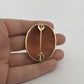 18K Solid Yellow Gold Shell Cameo Brooch Handmade Carmel - by - the - Sea 22g - Devine & Co.