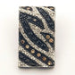 18K White Gold Zebra Stripe Black Chocolate White Diamond Slide 1.00CTW Pendant - Devine & Co.