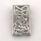 18K White Gold Zebra Stripe Black Chocolate White Diamond Slide 1.00CTW Pendant - Devine & Co.