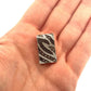 18K White Gold Zebra Stripe Black Chocolate White Diamond Slide 1.00CTW Pendant - Devine & Co.