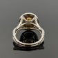 18K White & Yellow Gold Fancy Light Yellow Diamond Ring 2.51ct Oval 0.78ctw Halo - Devine & Co.