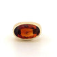 18K Yellow Gold 9.60 CT 10 Grams Madeira Citrine East-West Bezel Set Ring - Devine & Co.