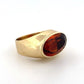 18K Yellow Gold 9.60 CT 10 Grams Madeira Citrine East-West Bezel Set Ring - Devine & Co.