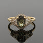 18K Yellow Gold Alexandrite & Diamond Ring 1.53ct Oval FGL Certified 0.59ctw - Devine & Co.