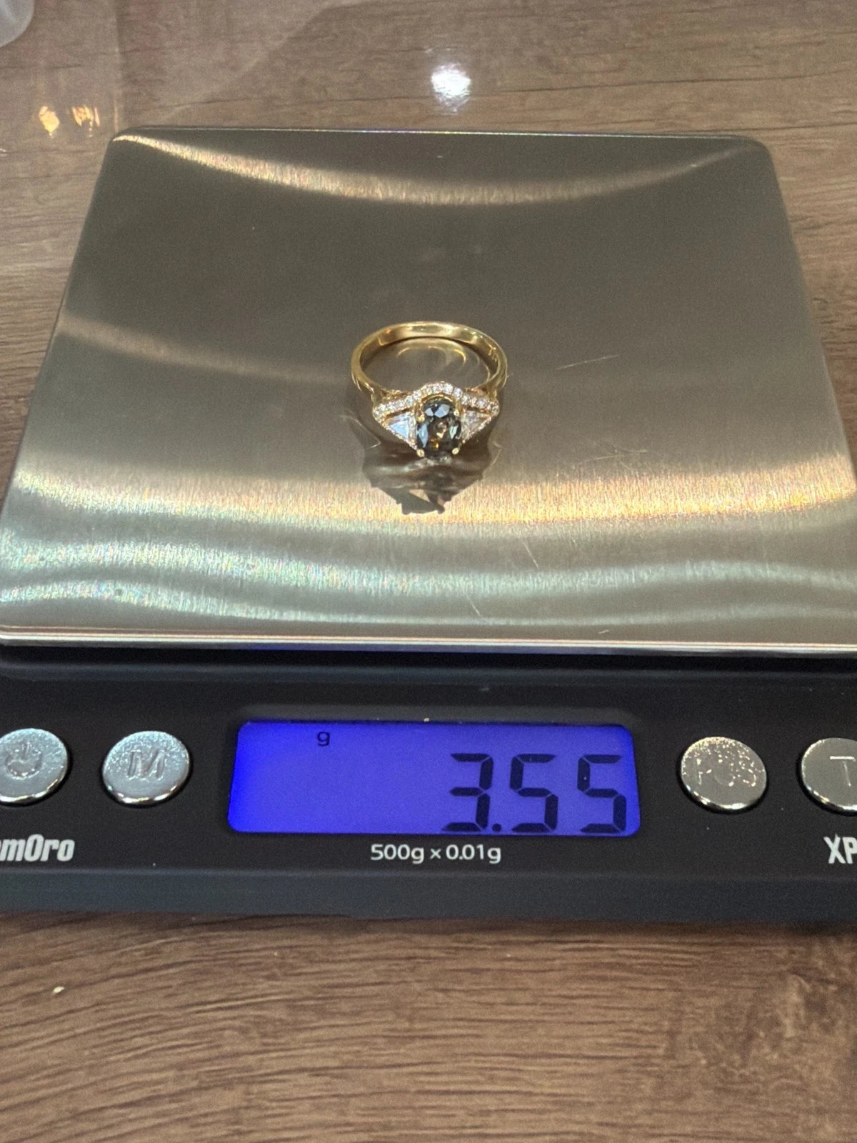 18K Yellow Gold Alexandrite & Diamond Ring 1.53ct Oval FGL Certified 0.59ctw - Devine & Co.
