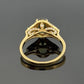 18K Yellow Gold Alexandrite & Diamond Ring 1.53ct Oval FGL Certified 0.59ctw - Devine & Co.