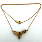 18K Yellow Gold Citrine Necklace 4 Stone Faceted Oval Citrine 17” 4.69g - Devine & Co.