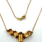 18K Yellow Gold Citrine Necklace 4 Stone Faceted Oval Citrine 17” 4.69g - Devine & Co.