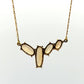 18K Yellow Gold Citrine Necklace 4 Stone Faceted Oval Citrine 17” 4.69g - Devine & Co.