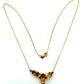 18K Yellow Gold Citrine Necklace 4 Stone Faceted Oval Citrine 17” 4.69g - Devine & Co.