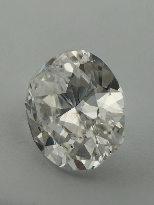 2.01 Carat Oval Brilliant Cut Loose Natural Diamond F Color I1 Clarity GIA Cert - Devine & Co.