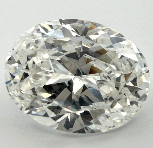 2.01 Carat Oval Brilliant Cut Loose Natural Diamond F Color I1 Clarity GIA Cert - Devine & Co.