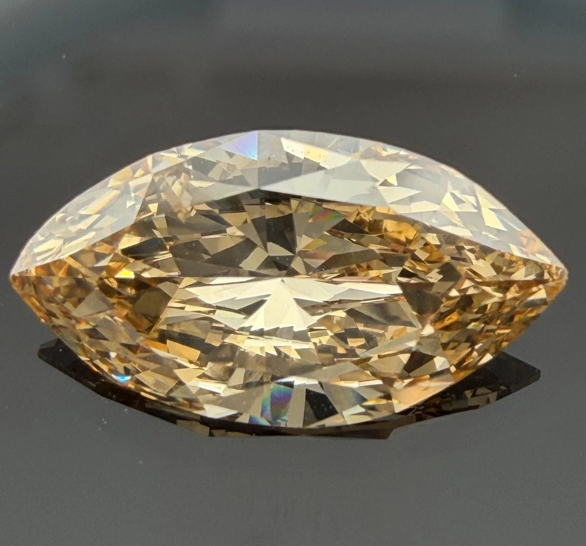 2.66ct Marquise Fancy Yellow - Brown Diamond GIA Natural Diamond Loose Stone - Devine & Co.