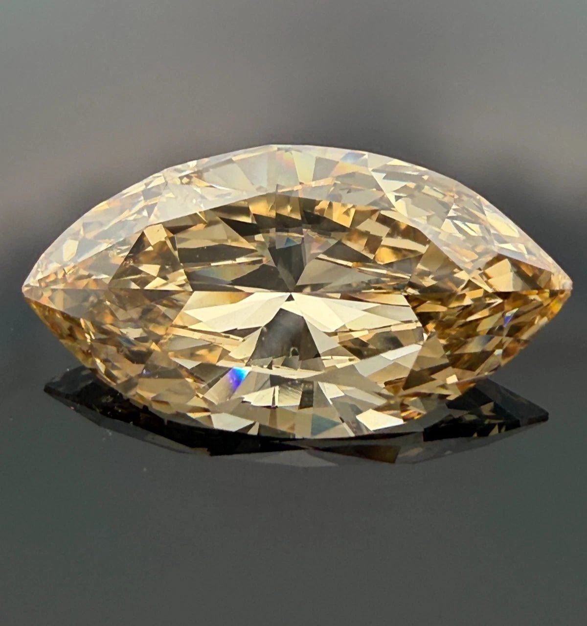2.66ct Marquise Fancy Yellow - Brown Diamond GIA Natural Diamond Loose Stone - Devine & Co.