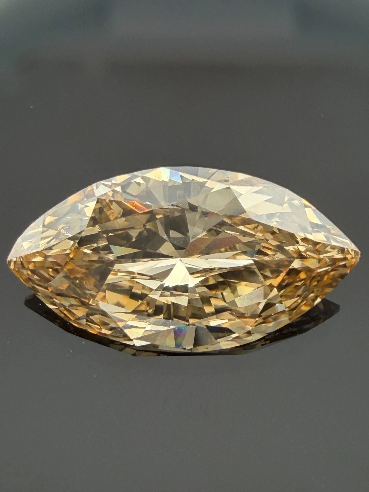 2.66ct Marquise Fancy Yellow - Brown Diamond GIA Natural Diamond Loose Stone - Devine & Co.