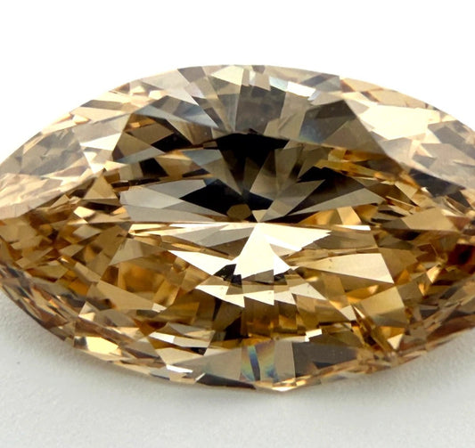 2.66ct Marquise Fancy Yellow - Brown Diamond GIA Natural Diamond Loose Stone - Devine & Co.