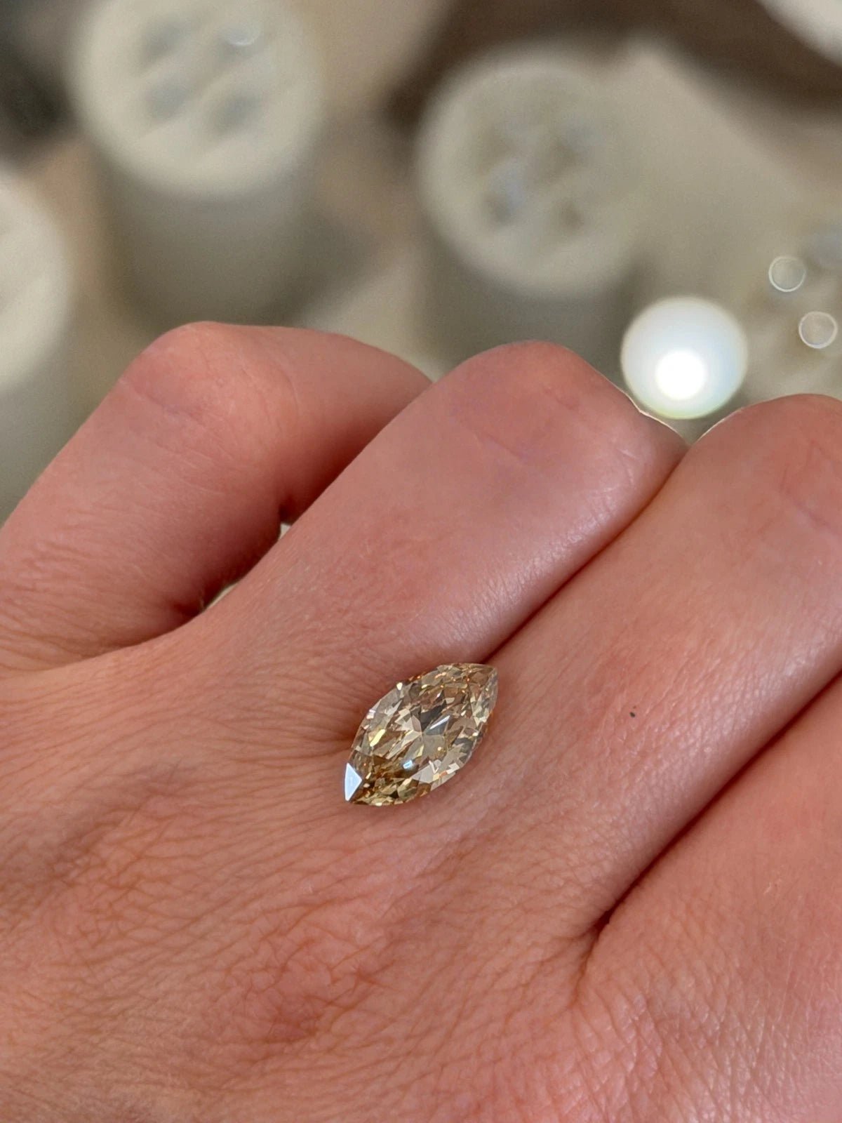 2.66ct Marquise Fancy Yellow - Brown Diamond GIA Natural Diamond Loose Stone - Devine & Co.