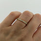 Consignment - Simon G 18K Yellow Gold Eternity .89CTW Round Natural Diamonds Band Ring Sz 7.25 - 18k gold, yellow gold, di...