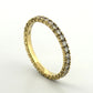 Consignment - Simon G 18K Yellow Gold Eternity .89CTW Round Natural Diamonds Band Ring Sz 7.25 - 18k gold, yellow gold, di...