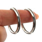 3.50ctw VS G-H Inside-Outside Pave Set 18K White Gold Diamond Hoop Earrings - Devine & Co.