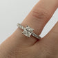 Consignment - Natural GIA Certified 1.21ct F VS1 14K Gold Cushion Diamond Engagement Ring Size 6 - 14k gold, diamond, ring...